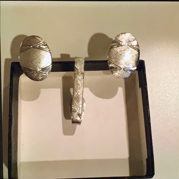 Other - Cuff links and tie clip set